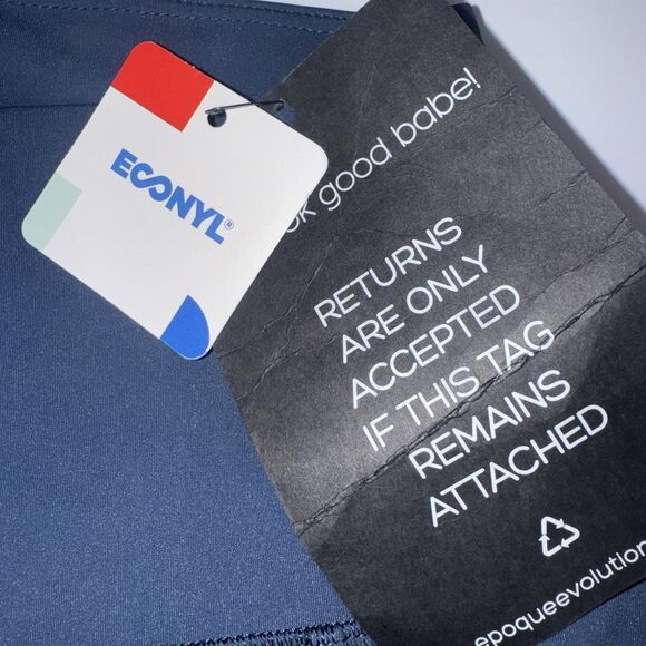 epoque evolution Orion Leggings Navy Blue Split Hem Women’s Size S - Picture 8 of 10